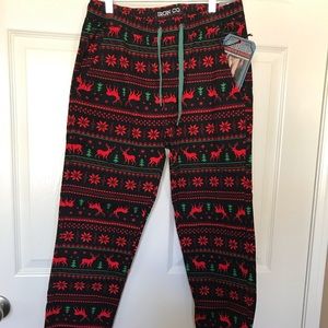 Christmas patterned stretch joggers